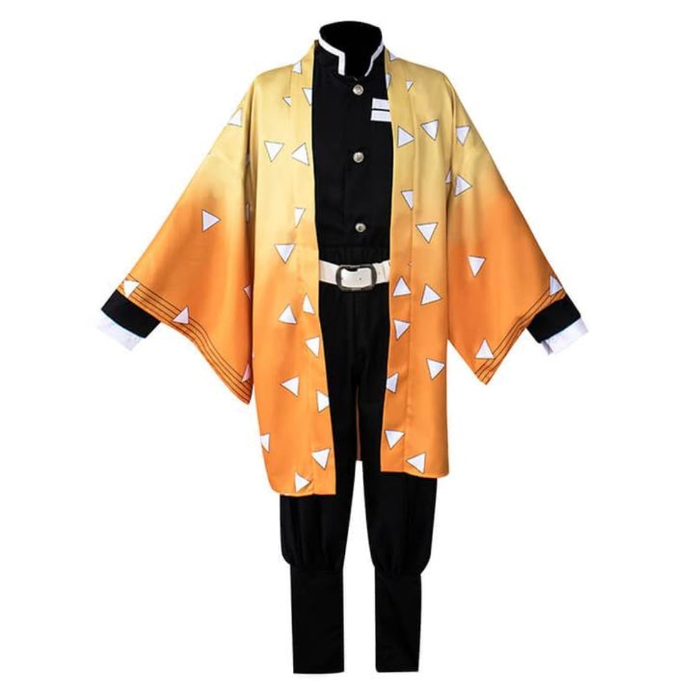 Kids' Halloween Anime Cosplay Costume Set with Kimono Jacket and Wide Leg Wraps