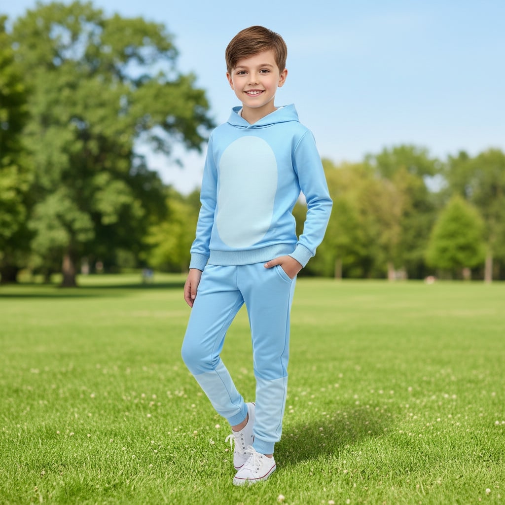 Kids' Halloween Costume Set with Mask, Hoodie, and Pants for Dress-Up Parties