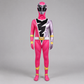 Kids' Superhero Halloween Costume Jumpsuit with Lightning Bolt Chest Panel