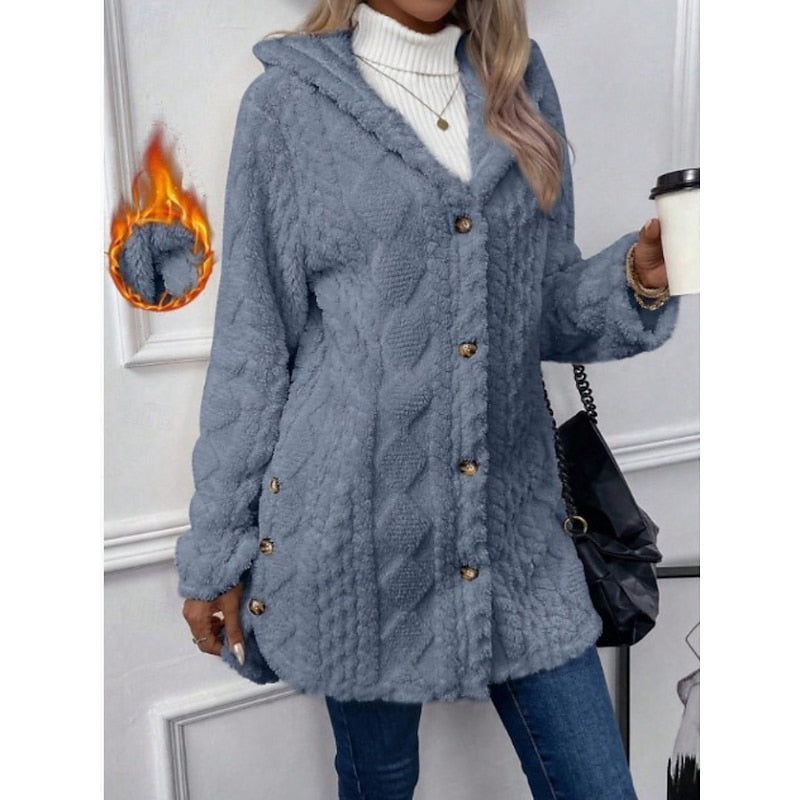 Cozy Hooded Jacket for Women | Soft Fabric | Casual Layering Piece