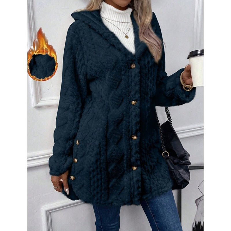 Cozy Hooded Jacket for Women | Soft Fabric | Casual Layering Piece