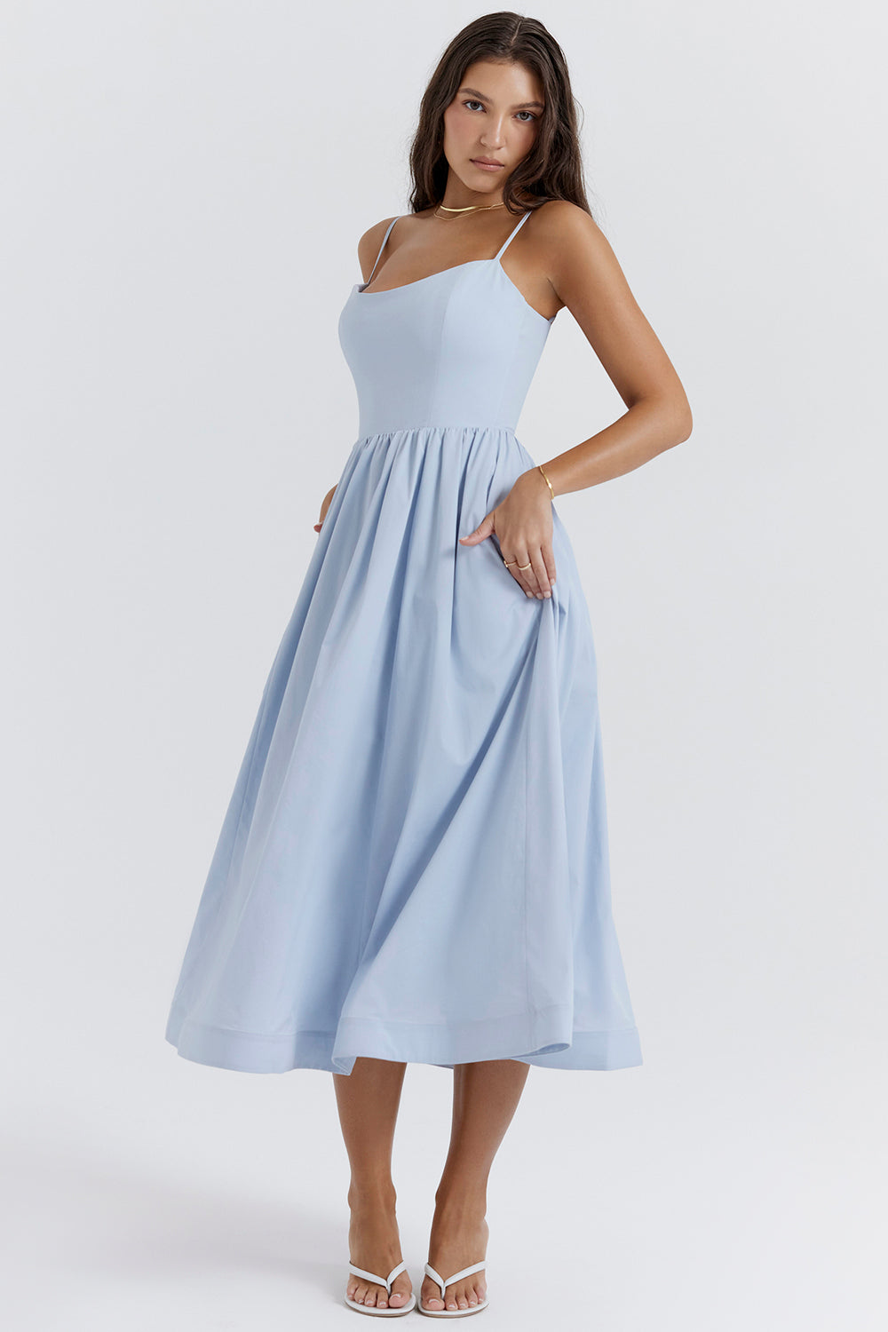 Black Sleeveless Midi Dress Women UK – Wedding Guest Cocktail Evening Gown, Garden Party