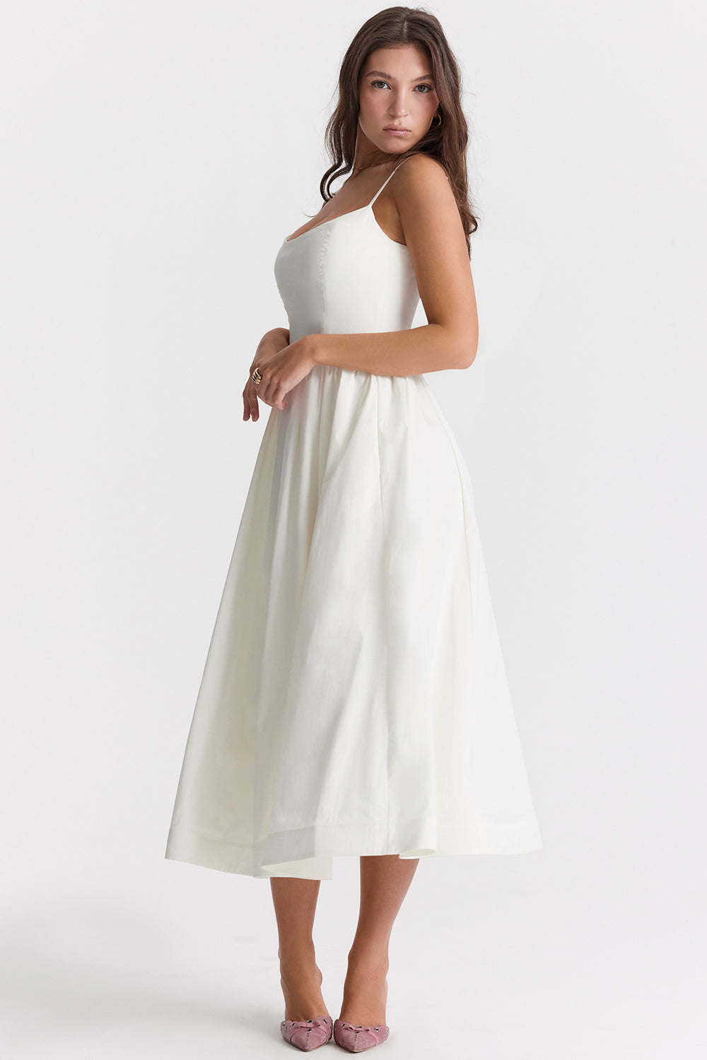 Black Sleeveless Midi Dress Women UK – Wedding Guest Cocktail Evening Gown, Garden Party