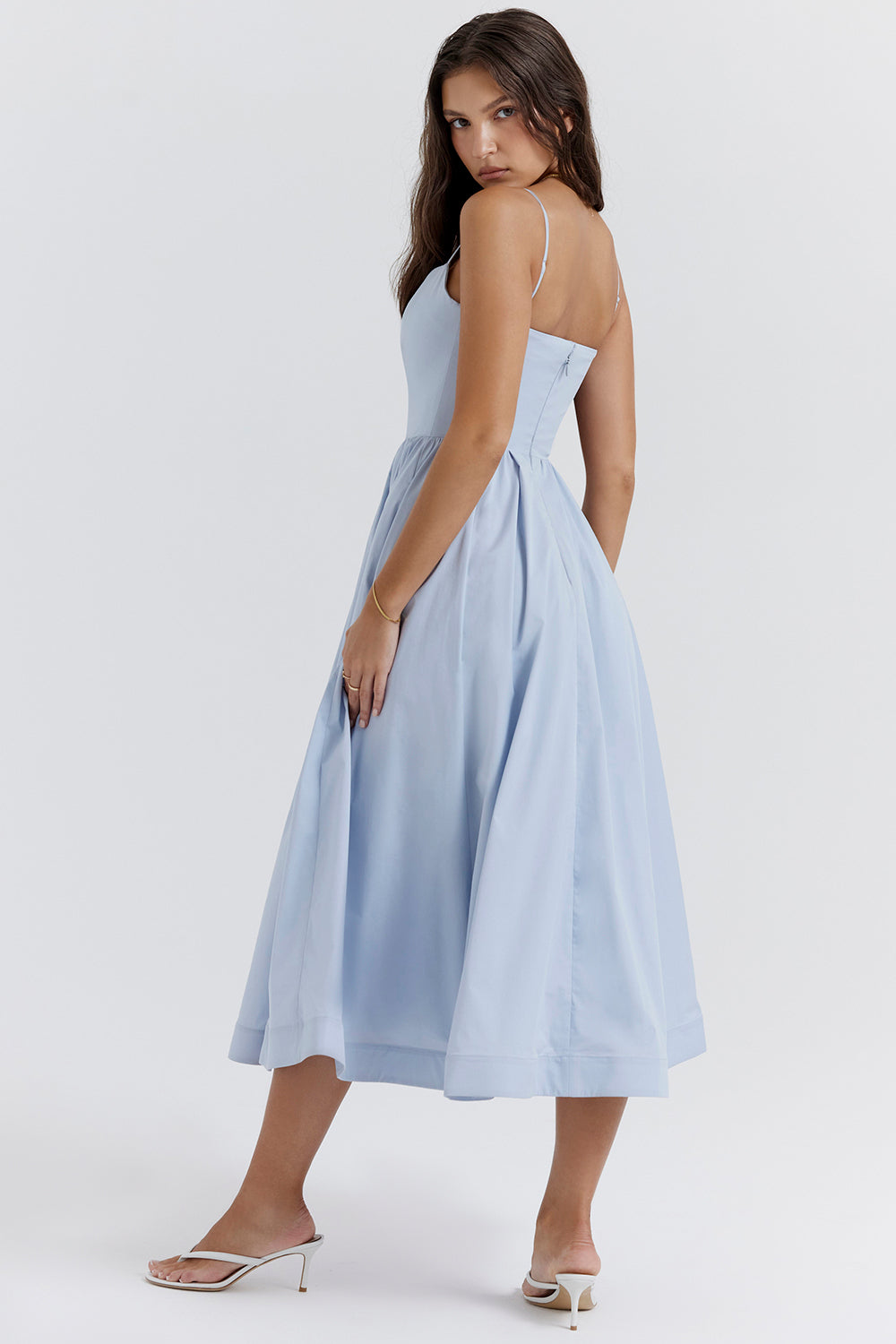 Black Sleeveless Midi Dress Women UK – Wedding Guest Cocktail Evening Gown, Garden Party