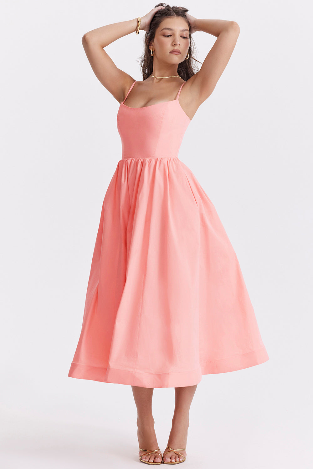 Black Sleeveless Midi Dress Women UK – Wedding Guest Cocktail Evening Gown, Garden Party