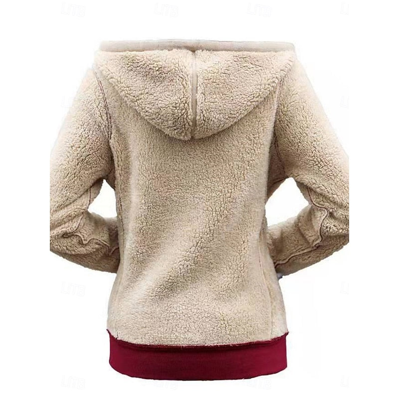 Cozy Hooded Zip Jacket for Women | Soft Fabric, Casual Style, Perfect for Layering