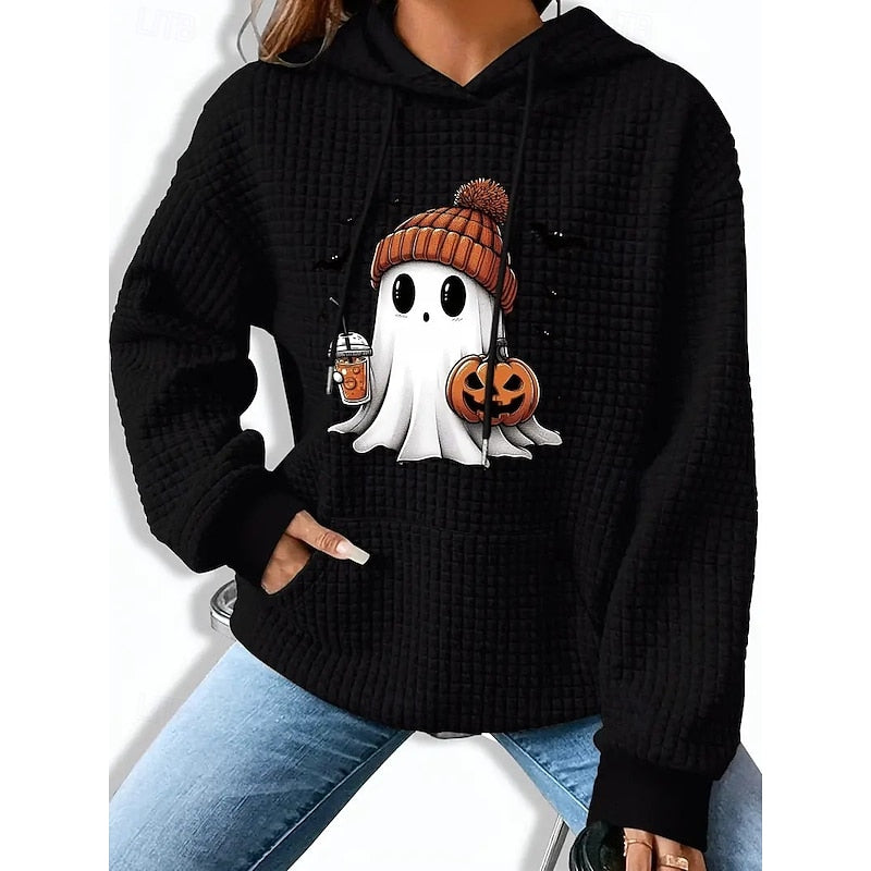 Cozy Halloween Hoodie for Women, Soft Fabric, Casual Style, Festive Wear