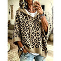 Animal Print Hooded Sweater for Women | Cozy Casual Style