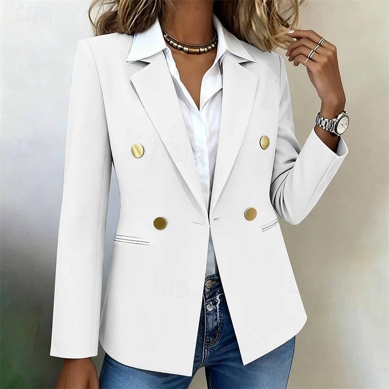 Tailored Double-Breasted Blazer | Structured Fit | Office & Casual Wear