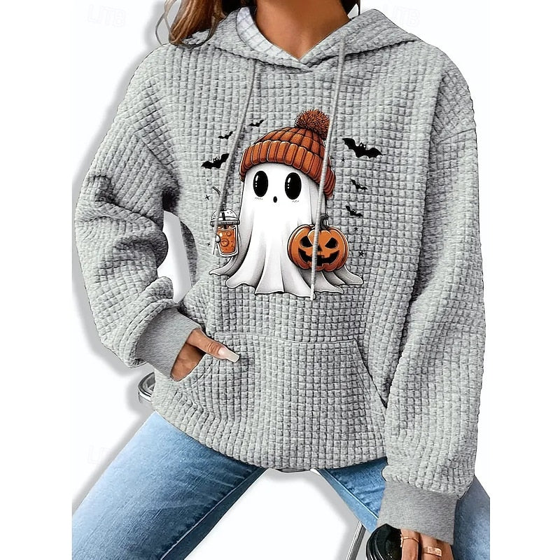 Cozy Halloween Hoodie for Women, Soft Fabric, Casual Style, Festive Wear