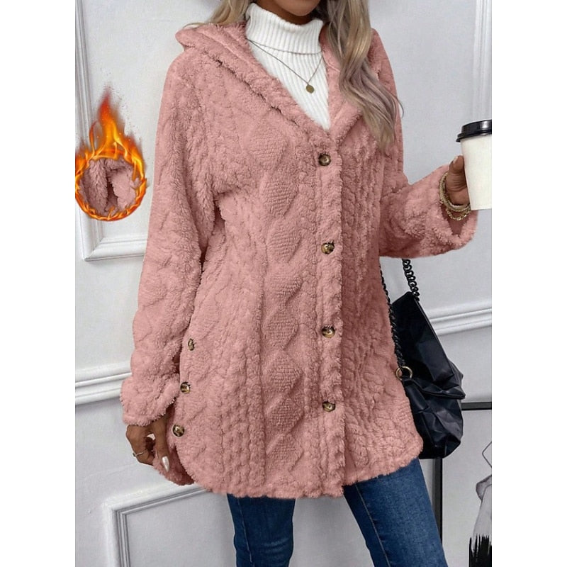 Cozy Hooded Jacket for Women | Soft Fabric | Casual Layering Piece