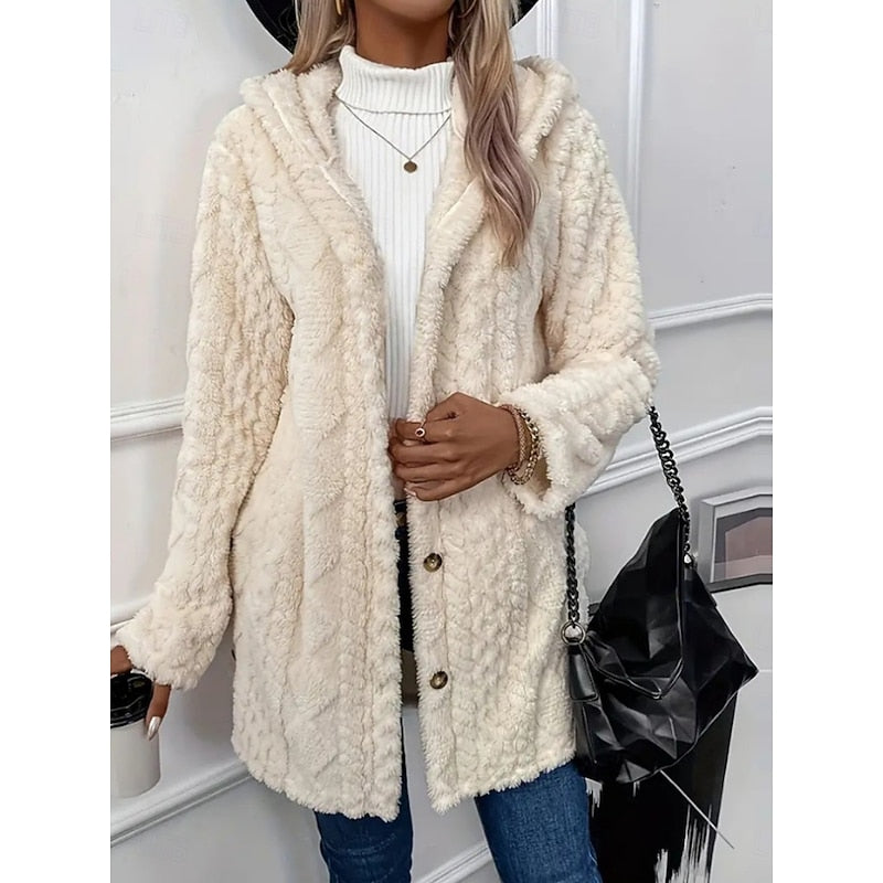 Cozy Hooded Jacket for Women | Soft Fabric | Casual Layering Piece